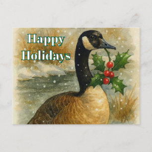 Kanadagans Weihnachtsferien Feiertagspostkarte
