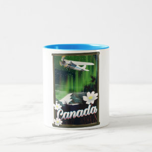 Kanadas Bergreisepulver Zweifarbige Tasse
