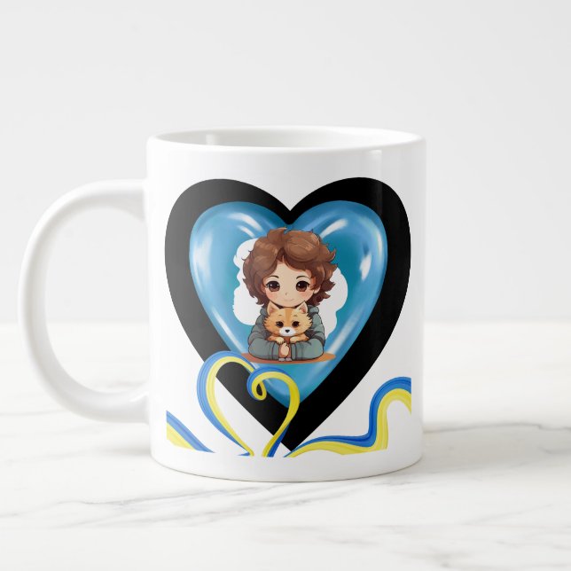 Kanadas Bester Vater, individualisiertes Geschenk  Jumbo-Tasse (Links)