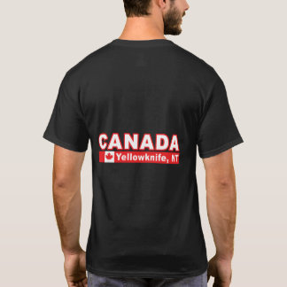 Kanadas Flagge und Nordwestgebiete Stadt Yell T-Shirt