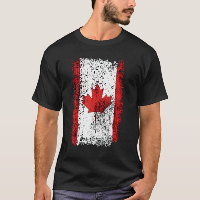 Kanadas Flaggenhemd, Kanada, Kanada, Flagge, Kanad T-Shirt (Vorderseite)
