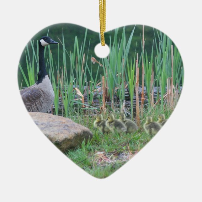 Kanadas Gänse Tierschmuck für Babys Keramik Ornament (Vorne)