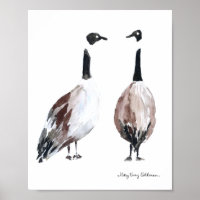 Kanadas Goose Hand Gezeichnet Wildlife Bird