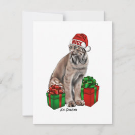 Kanadas Luchs - Urlaubskarte Feiertagskarte