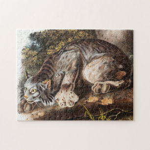Kanadas Lynx (Lynx Canadensis) Illustration Puzzle