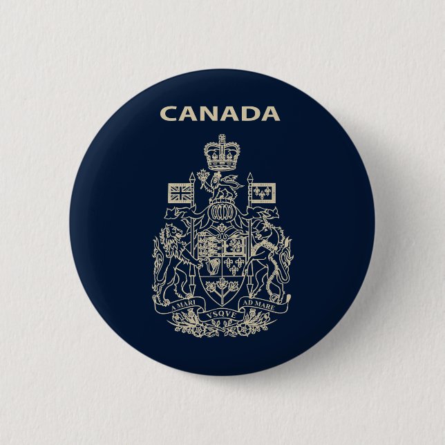 Kanadas nationales Emblem Button (Vorderseite)