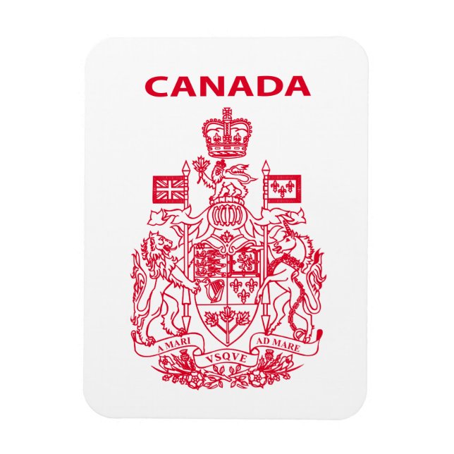 Kanadas nationales Emblem Magnet (Vertikal)