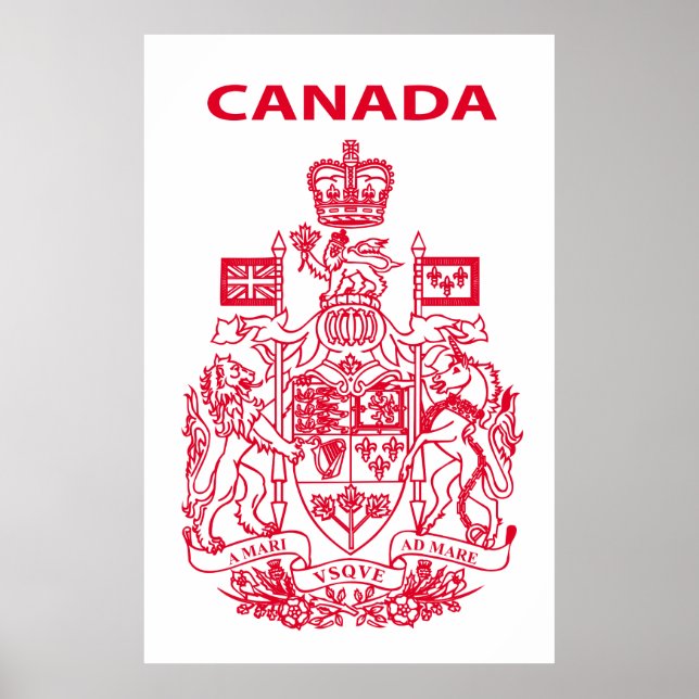 Kanadas nationales Emblem Poster (Vorne)
