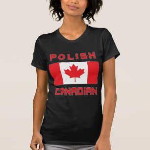 Kanadas polnische kanadische Flagge T-Shirt