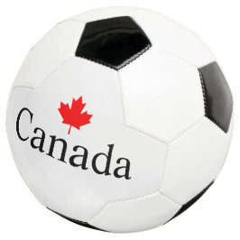 Kanadas Sondertext mit dem minimalistischen Rotapf Fußball