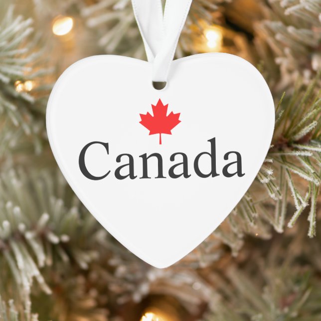 Kanadas Sondertext mit dem minimalistischen Rotapf Ornament (Baum)