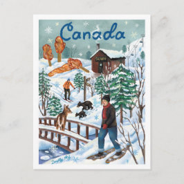 Kanadas Winterwunderland Postkarte