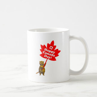 Kanadatag-Biber und Ahornleaf Kaffeetasse