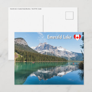 Kanadier auf dem berühmten Emerald Lake - Yoho NP, Postkarte