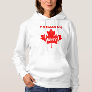 Kanadier Eh? Ahornblatt Hoodie