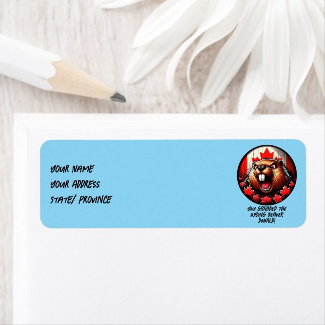 Kanadier "Falscher Biber Donald" Trump (Insitu)