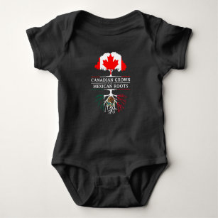 Kanadier gewachsen mit Mexikaner-Wurzel-   Baby Strampler