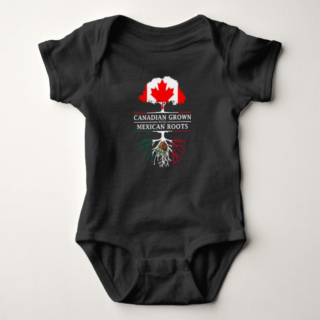 Kanadier gewachsen mit Mexikaner-Wurzel-   Baby Strampler (Vorderseite)