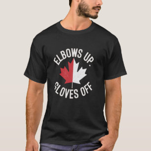 Kanadier unterstützen Elbows Up Gloves Off Stolz a T-Shirt