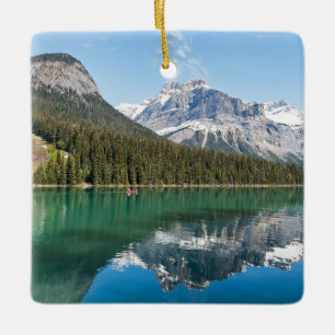 Kanadierboot auf dem berühmten Emerald Lake - Yoho Keramikornament