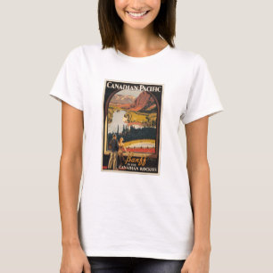 Kanadierrockies-Reise-Plakat-Baby - Puppe T T-Shirt