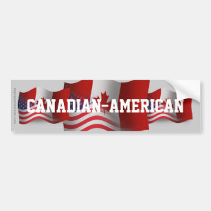 Kanadisch-Amerikanische wellenartig bewegende Autoaufkleber