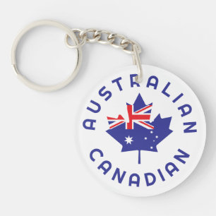 Kanadisch Australische Wurzeln Schlüsselanhänger