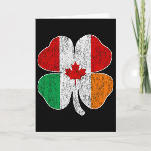 Kanadisch Irischer St Patricks Kanada Irland Shamr Karte