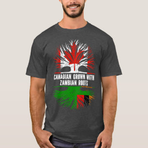 Kanadisch mit sambischen Wurzeln Kanada-Flagge T-Shirt