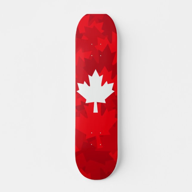Kanadische Ahorn-Blatt-Camouflage Skateboard (Vorne)