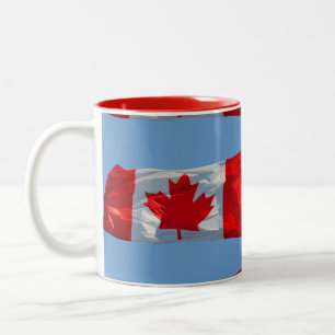 Kanadische Ahornblätterflagge Patriotische Tasse