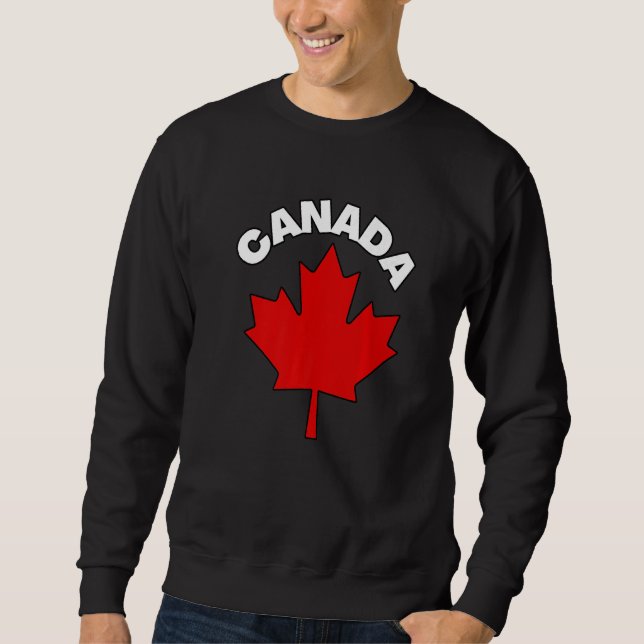 Kanadische Ahornblätterflagge Sweatshirt (Vorderseite)