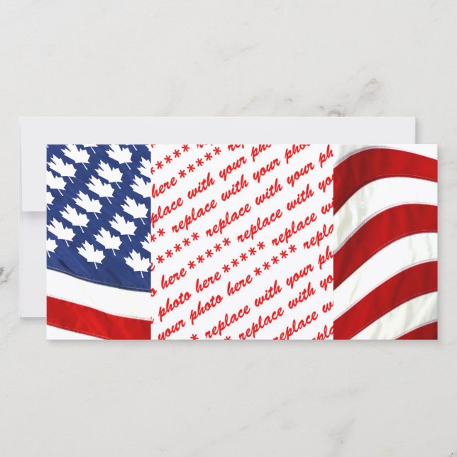 Kanadische/Amerikanische Waving Flag (Vorderseite)