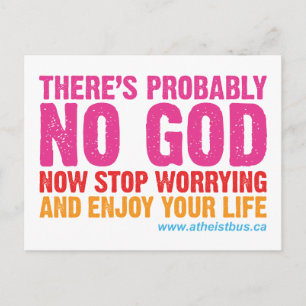 Kanadische Atheist-Buskampagne Post Card Postkarte