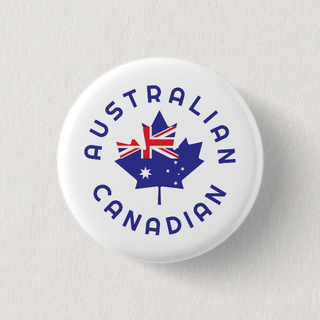 Kanadische australische Roots Button (Vorderseite)