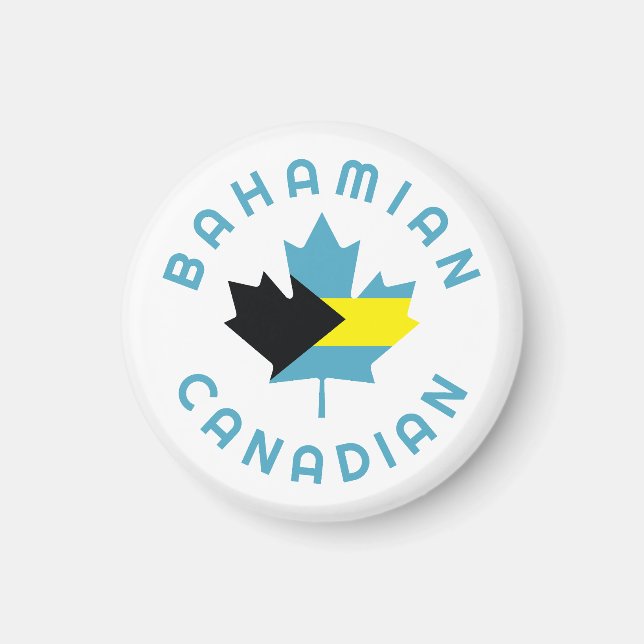 Kanadische Bahamian Roots Magnet (Vorne)