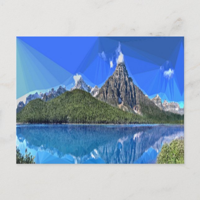 Kanadische Bergsicht Postkarte (Vorderseite)