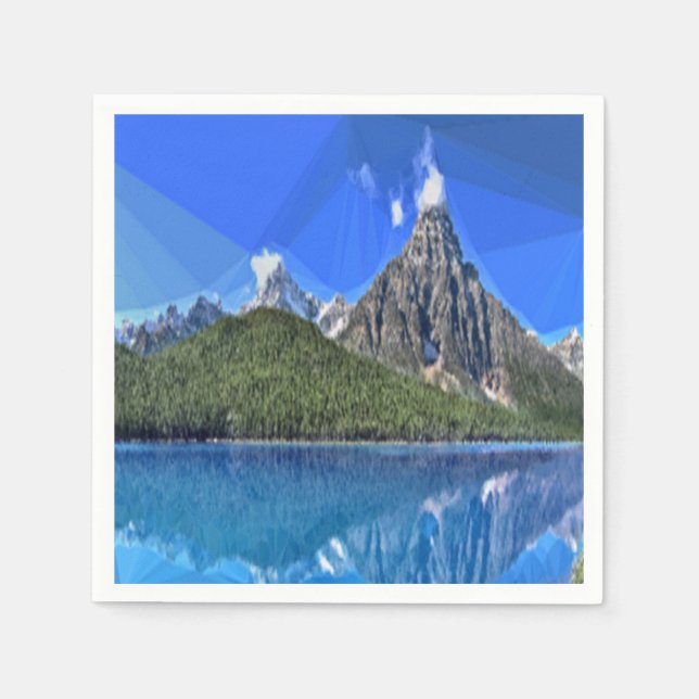 Kanadische Bergsicht Serviette (Vorderseite)