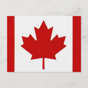 Kanadische Flag-Postkarte Postkarte