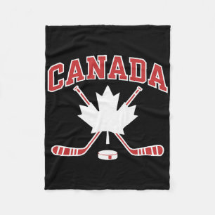 Kanadische Flagge Ahornblatt Hockey Kanada-Tag Män Fleecedecke