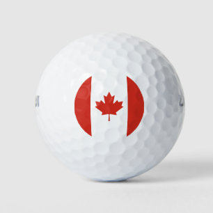 Kanadische Flagge (Ahornleaf) (Kanada) Golfball