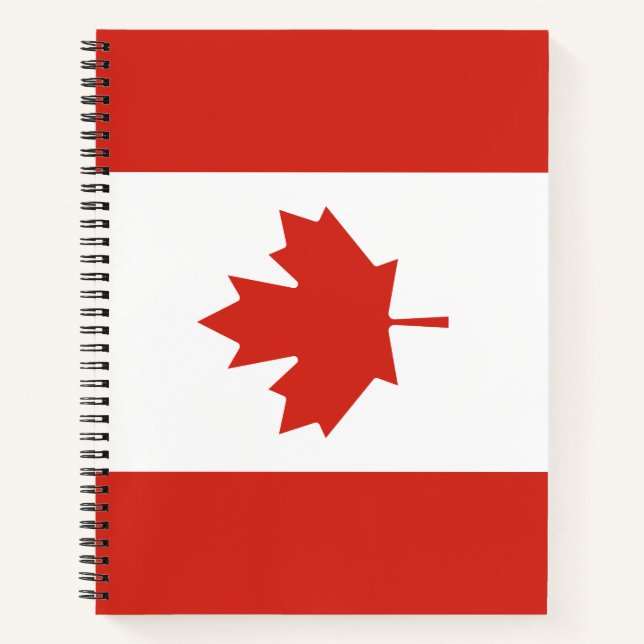 Kanadische Flagge (Ahornleaf) (Kanada) Notizbuch (Vorderseite)