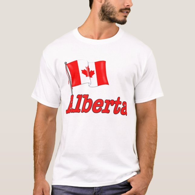 Kanadische Flagge - Alberta T-Shirt (Vorderseite)