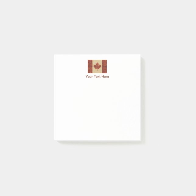 Kanadische Flagge an der Binnenbrauenbrücke Post-it Klebezettel (Vorderseite)