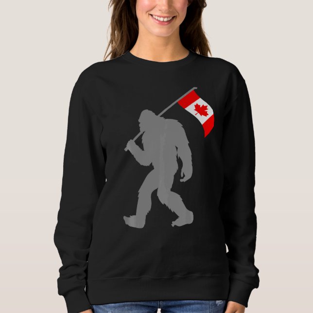 Kanadische Flagge auf kanadischer Flagge Sweatshirt (Vorderseite)