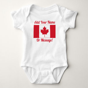 Kanadische Flagge Baby Strampler