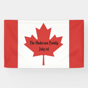 Kanadische Flagge Familienname 1. Juli Banner
