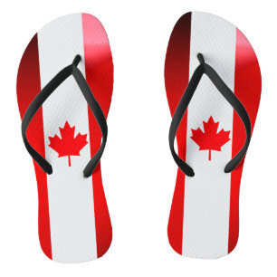 Kanadische Flagge Flip Flops