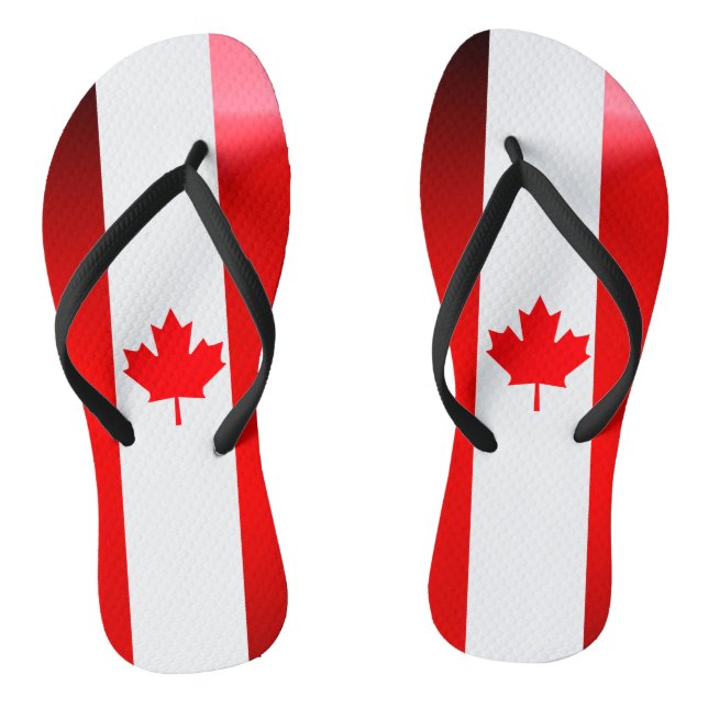 Kanadische Flagge Flip Flops (Fußbett)