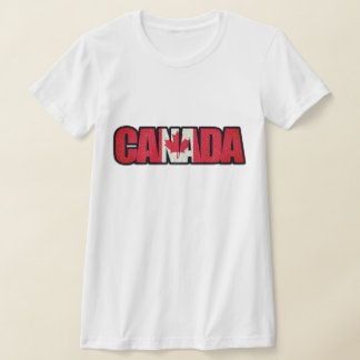 Kanadische Flagge in "Kanada" T-Shirt